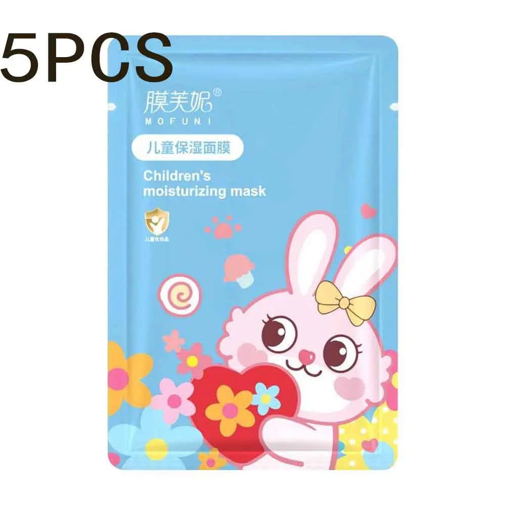 5PCS Children's Fruit Cartoon Mask Hydrating Moisturizing Gentle Nourishing Cartoon Animal Face Mask Stickers For Kids Qme D CN
