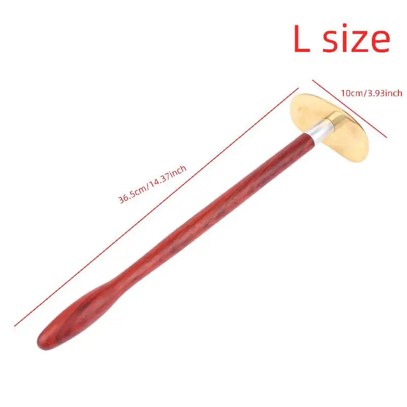 Wood Brass Gua Sha Tool Natural Massage Face Body Lymphatic Drainage Qme L