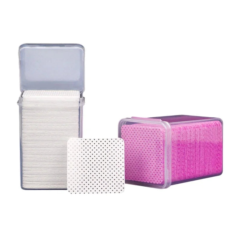Remover Nail Polish Wipes Lint Paper White Cotton Art Removal Clean Qme