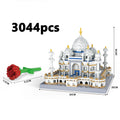 MOC City Mini Bricks Taj Mahal World Famous Architecture Micro Model India Building Blocks Creative Sets Kid Toys Boy Adult Gift Qme no original box