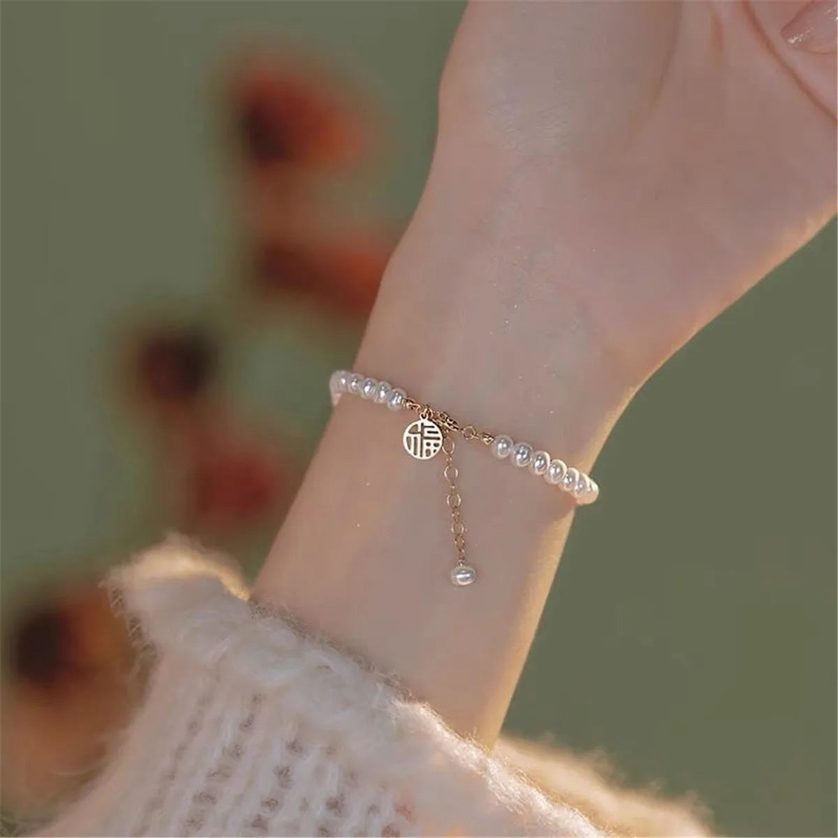 Fu Character Lucky Hetian Jade Hare Stars Antique Bracelet Creative Cute Female Temperamental Fashion Gifts Femme Qme Blessing