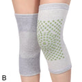 1Pair Self Heating Knee Braces Sleeve Tourmaline Knee Support Far Infrared Keep Warm Knee Pads Leg Knee Warmer Qme Gray