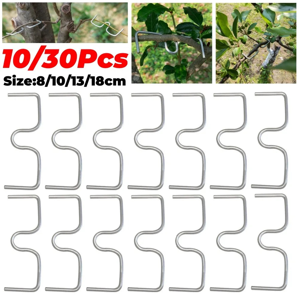 10/30Pcs Fruit Tree Branch Shape Fixator M-Type Branch Trainer Angle Benders Reusable Fruit Tree Support Holder Vine Trainers Qme