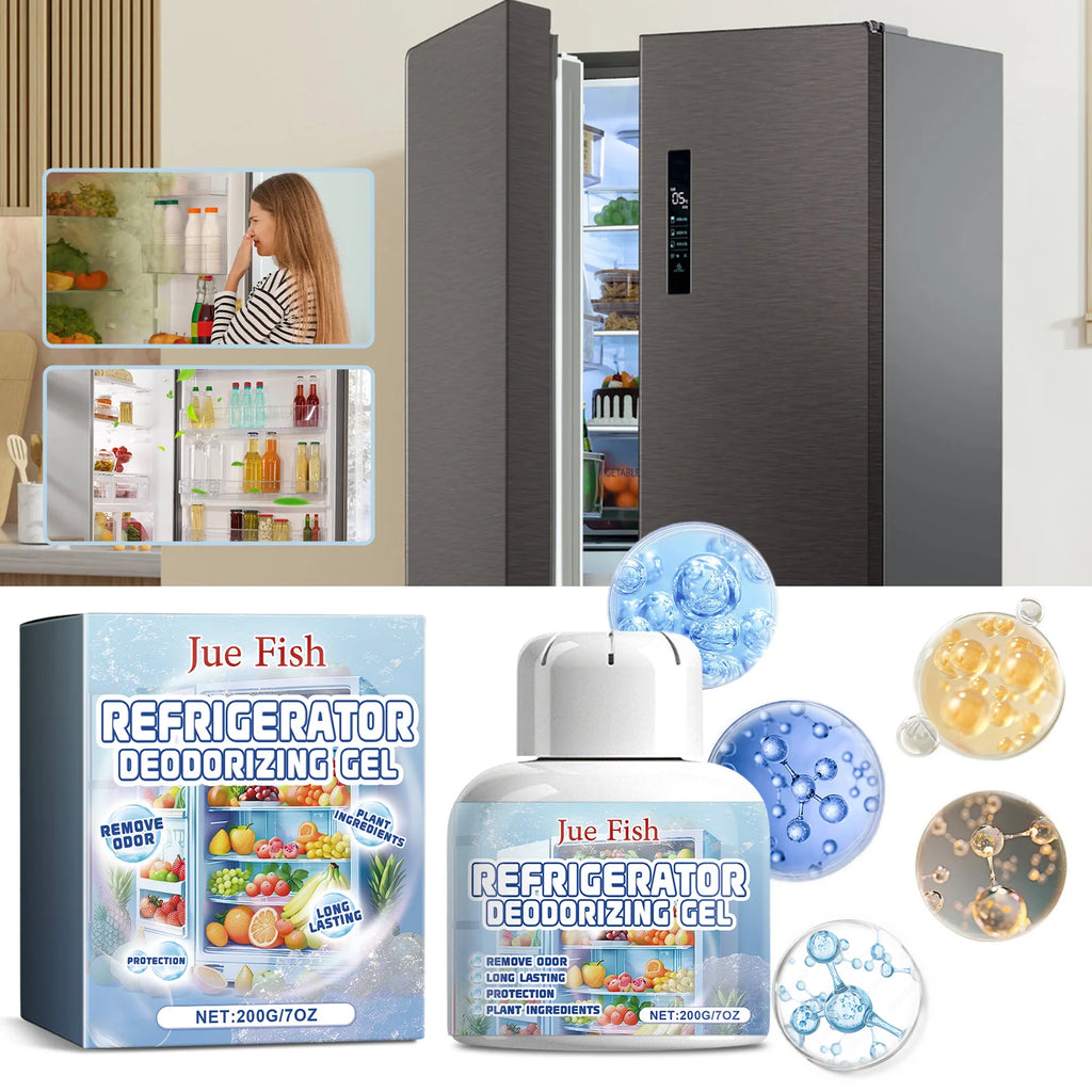 Refrigerator Deodorizer Gel Quickly Removing Odors Keep Refrigerator Freshening Long-Term Protection Household Fridge Deodorant Qme