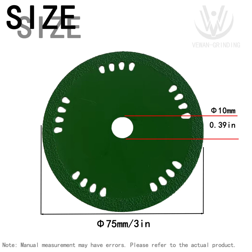 Glass Cutting Disc 75mm/3inch Ultra-thin Saw Blade Diamond Jade Wine Bottle Ceramic Polish Angle Grinder Machine Qme