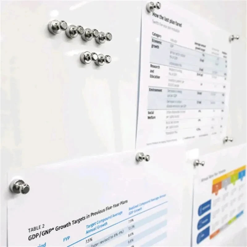 10PCS Magnetic Nail Office Calligraphy And Painting Refrigerator Strong Magnet Nail Teaching Whiteboard Magnetic Nails 12x16mm Qme