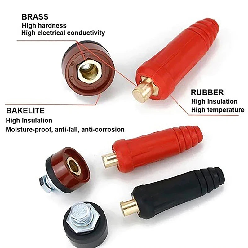 DKJ10-25 European Welding Machine Cable Welding Cable Connector Quick Fitting Male Female Cable. Qme