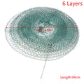 Fishing Net 3 4 5 6 Layers Folding Telescoping Quick-drying Nylon Qme 6 Layers