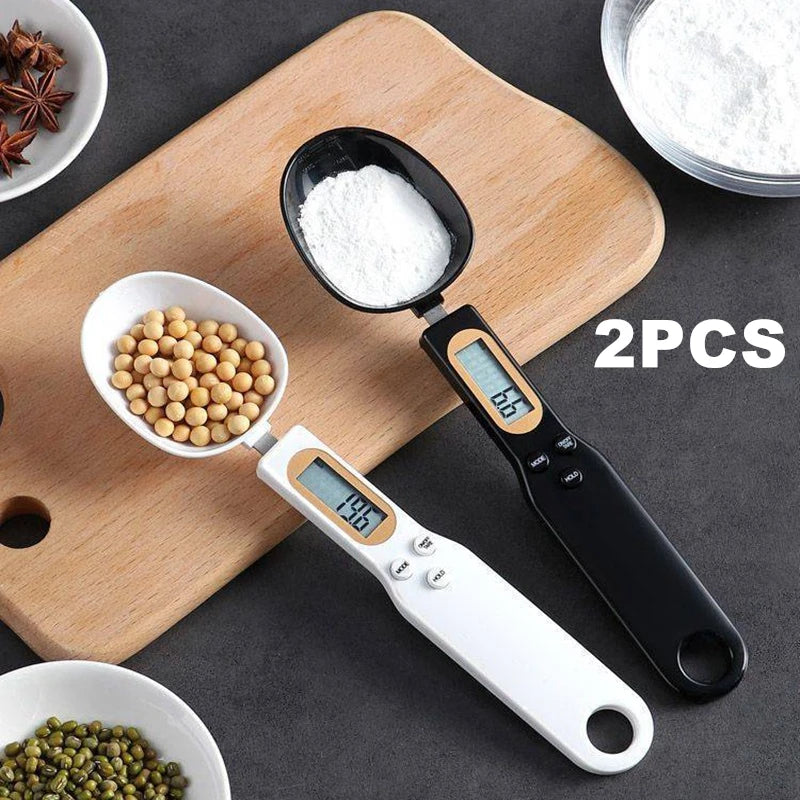 Mini Spoon Scale Digital Kitchen Scale Electronic LCD Food Scale 0.1-500g Cooking Flour Milk Coffee Powder Weight Measure Spoon Qme