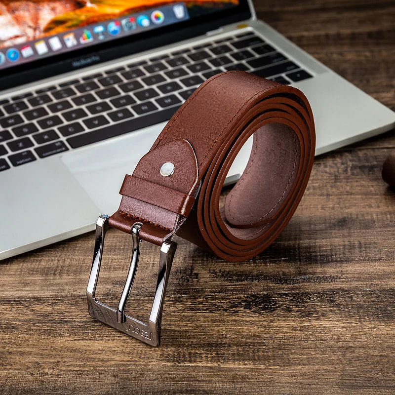 Fashionable men's watch set, classic faux leather strap, personalized faux leather wallet, handsome sunglasses, vintage belt, gr Qme
