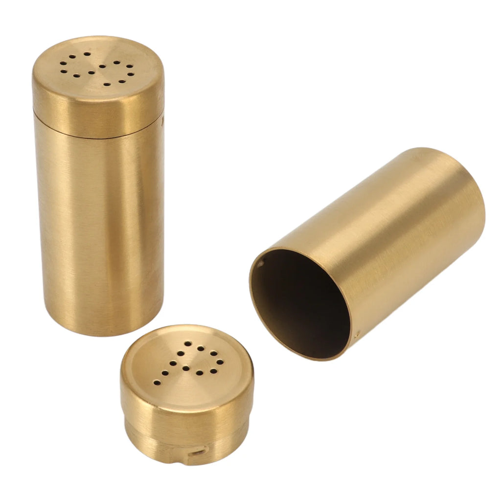 2Pcs Seasoning Shaker Stainless Steel Stain Resistant Spice Bottle Easy To Clean Rustproof for Cooking Enthusiasts for Home Qme