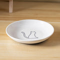 Ceramic Cat Plates With Silicone Anti Slip Pad Pet Cat Snack Bowl Cute Kitten Food Bowl Pet Kitten Water Bowl Pet Supplies Qme A2