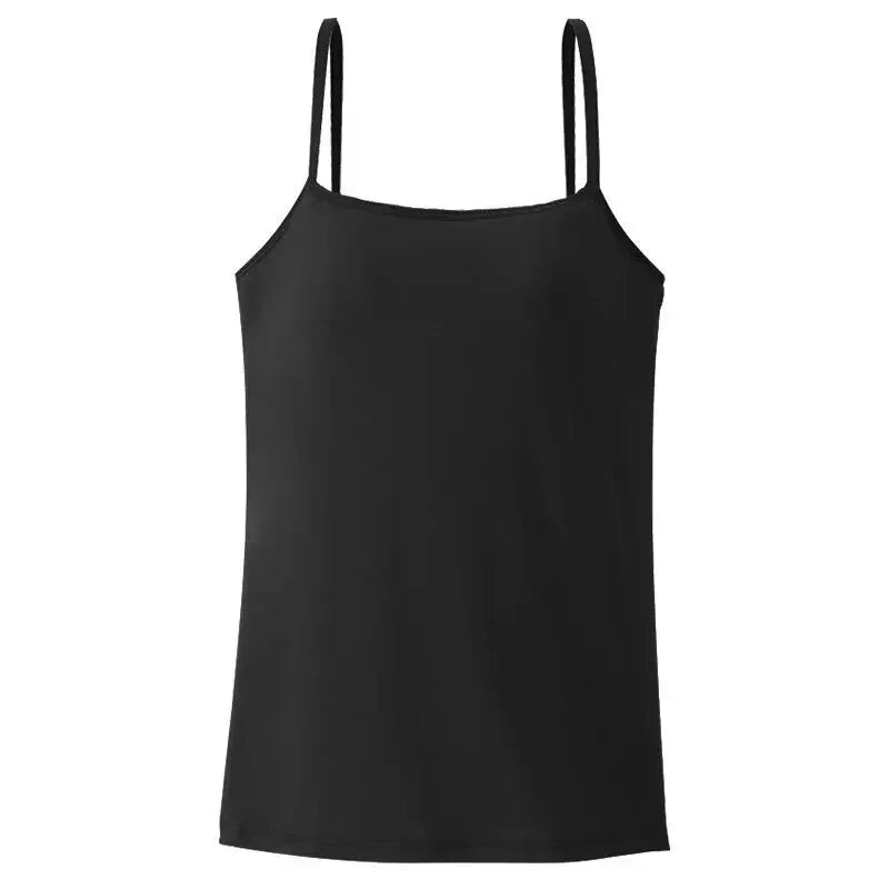 Women Slim Halter Tank Solid Camisole Sleeveless Crop Vest Summer Qme