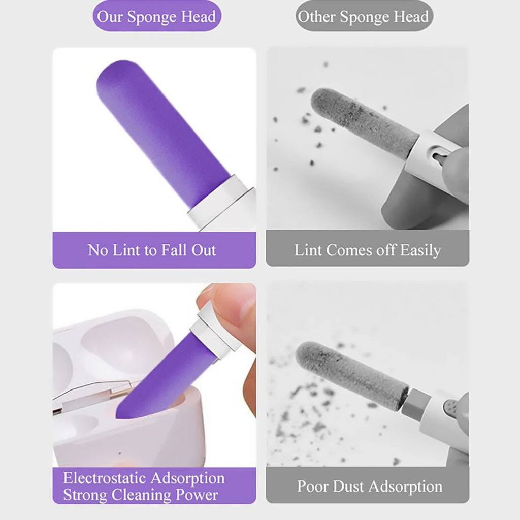 3-in-1 Bluetooth Earphone Cleaning Brush Perfectly Compatible Airpods Qme