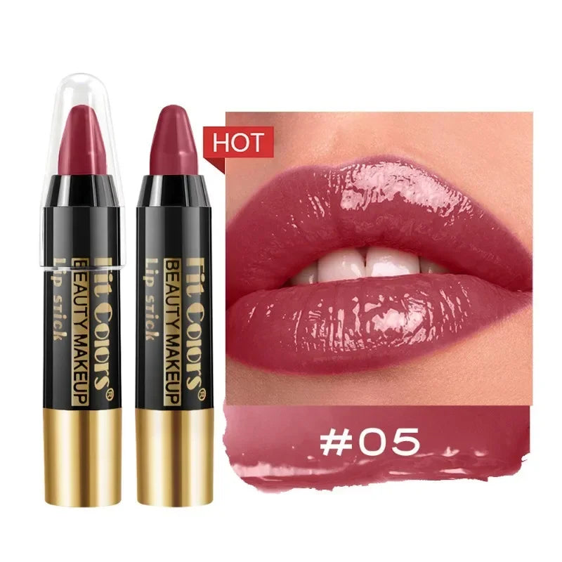 Tint Crayon Lipstick Moisturizing Bright Surface Lipsticks Velvet Non Stick Cup Waterproof Lip Stick Hydrating Gloss Lips Makeup Qme 05