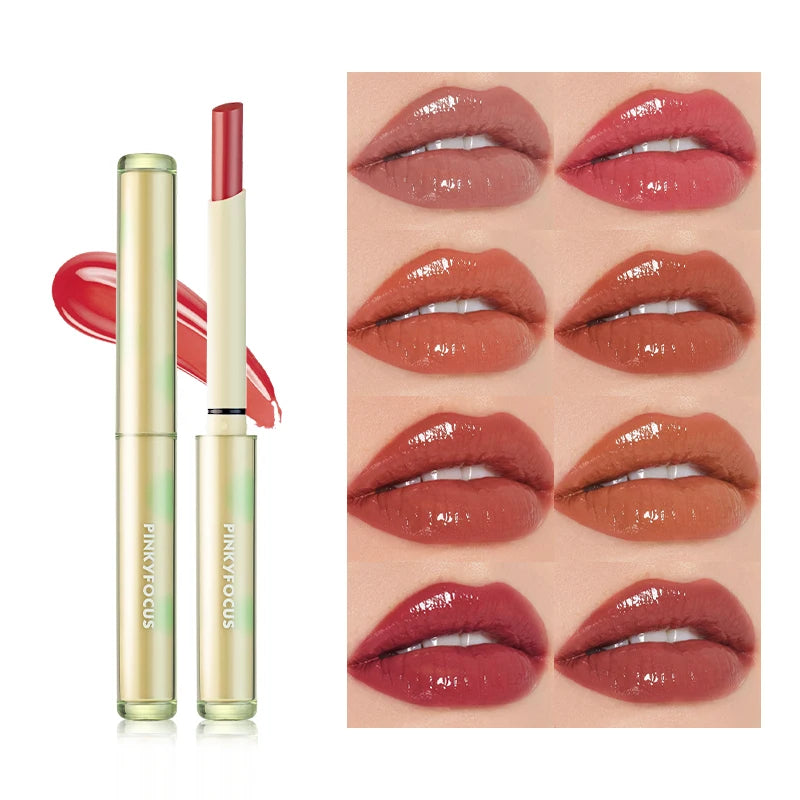 8 Colors Moisturizing Watery Lipstick Hydrating Formula Dry Season Qme