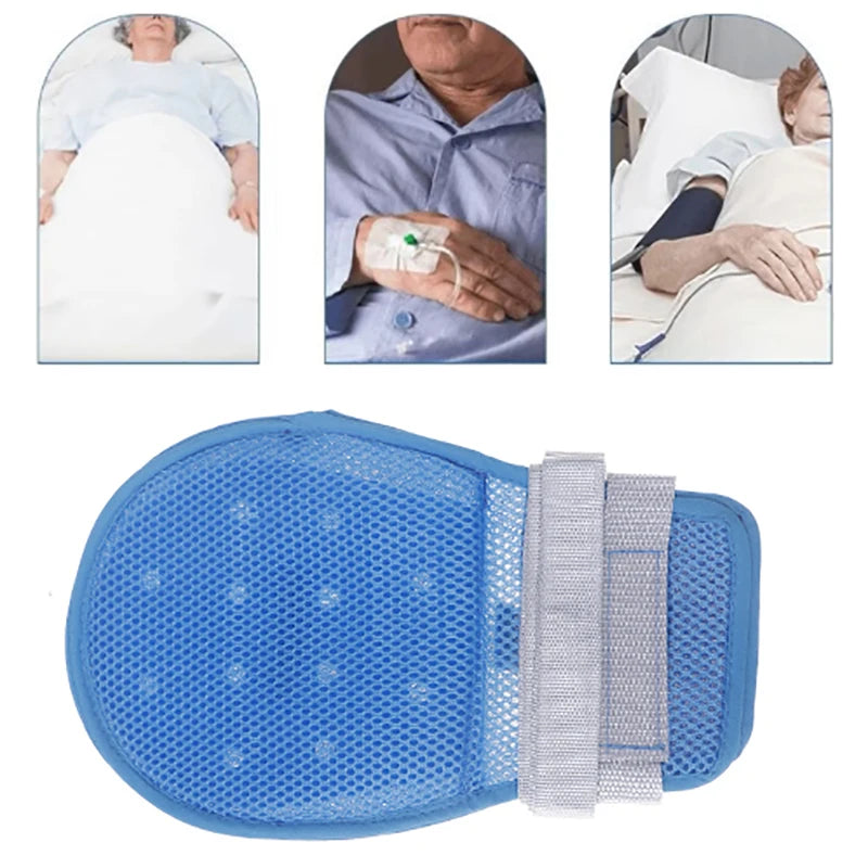 Medical Restraint Glove Detachable Bedridden Patient Anti Fall Hand Qme