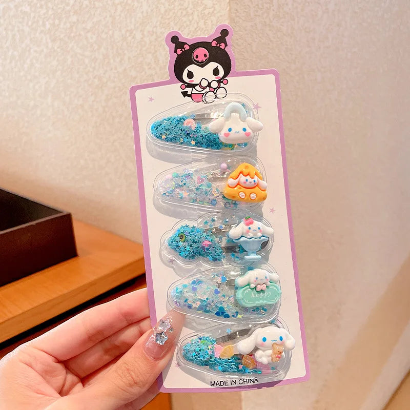 Hello Kitty Kuromi Hair Clip Student-style BB Clips Bangs Sides Qme zaixia-8