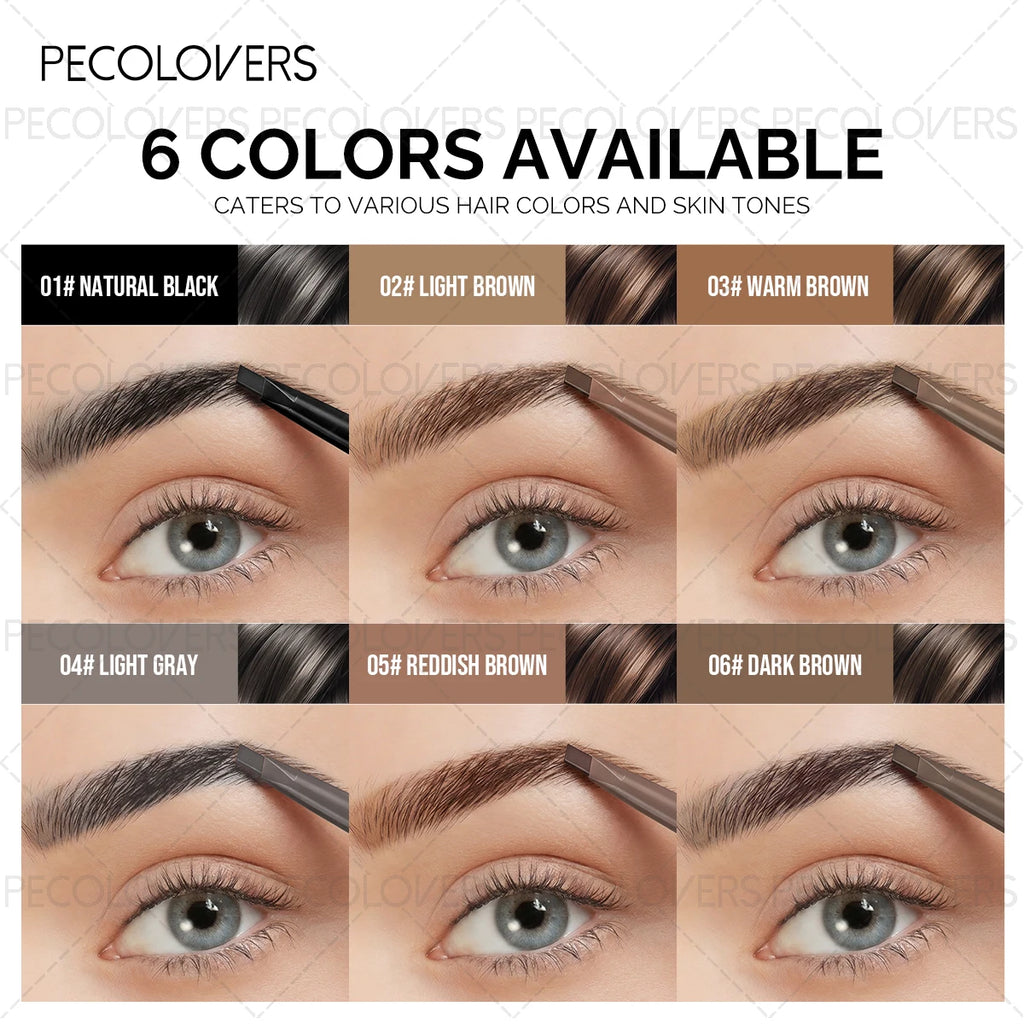 Double-ended Eyebrow Pencil Fills Gaps Eyebrows Defines Waterproof Qme