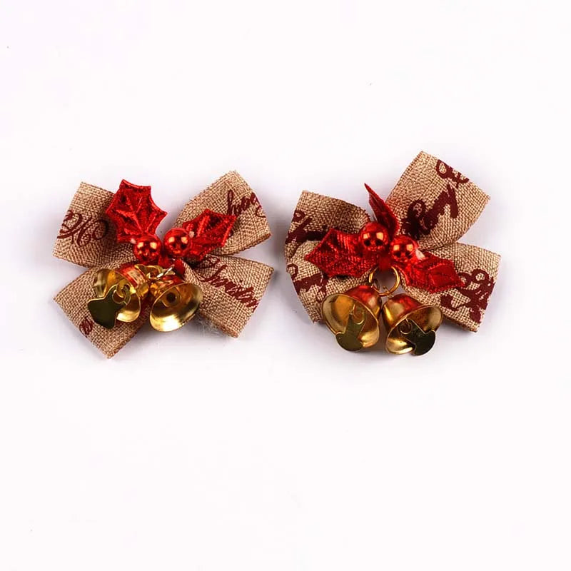 85-36mm Bow Shape Christmas Style Appliques For Clothing Hat Home Decorative Accessories Personalized Holiday Supplies cp3829 Qme 5pcs 50x46mm