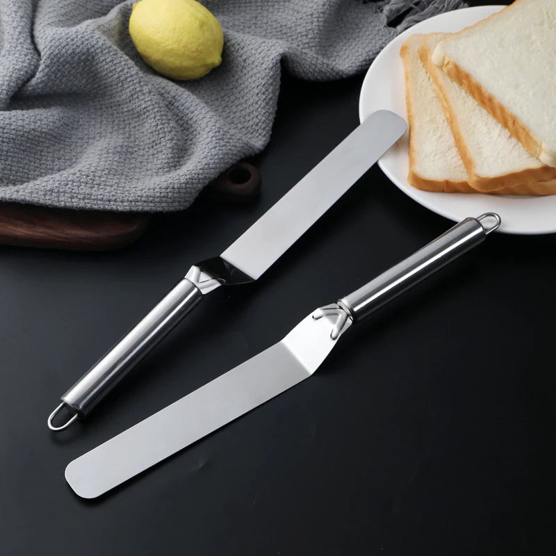6 8 Stainless Steel Cream Icing Frosting Spatula Cake DIY Decorating Qme
