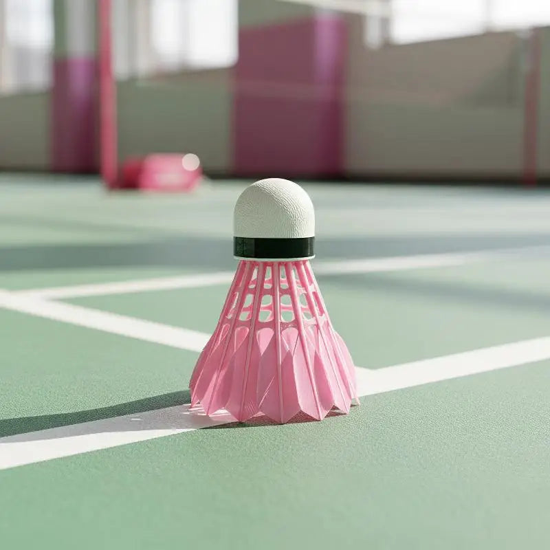 Pink Badminton Shuttlecocks Elasticity Stable Flight Wear Resistant Qme