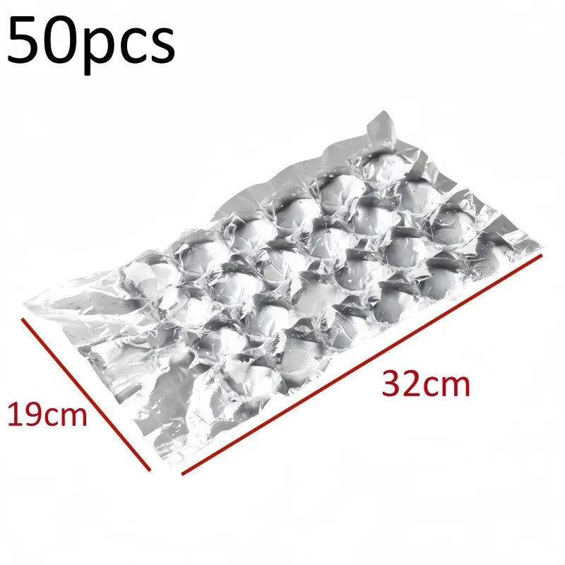 Disposable Ice Pack Grid Disposable Popsicle Mold Bag Self-sealing Ice Tray Bag Ice Cube Bag Box Edible Frozen Ice Cube Qme 50PCS 1