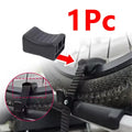 Roof Rack Bike Wheel Adapter Straps with Cushion Bicycle Frame Steel Ring Protection Pad for Thule 599 598 591 568 564 561 532 Qme black