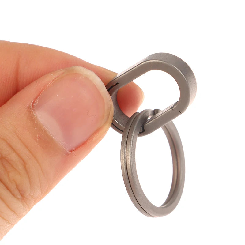 Titanium Alloy Mini Key Ring Connection Buckle Universal Joint Qme Default Title