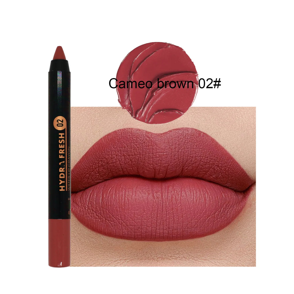 Matte Velvet Lipstick Pencil Waterproof Long Lasting Sexy Red Lip Sticks Non-Stick Cup Makeup Lip Tint Pencil Cosmetics 15Colors Qme