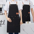 Home Canvas Apron Custom Catering Milk Tea Shop Flower Shop Supermarket Cake Shop Special Work Clothes Qme 2pcs