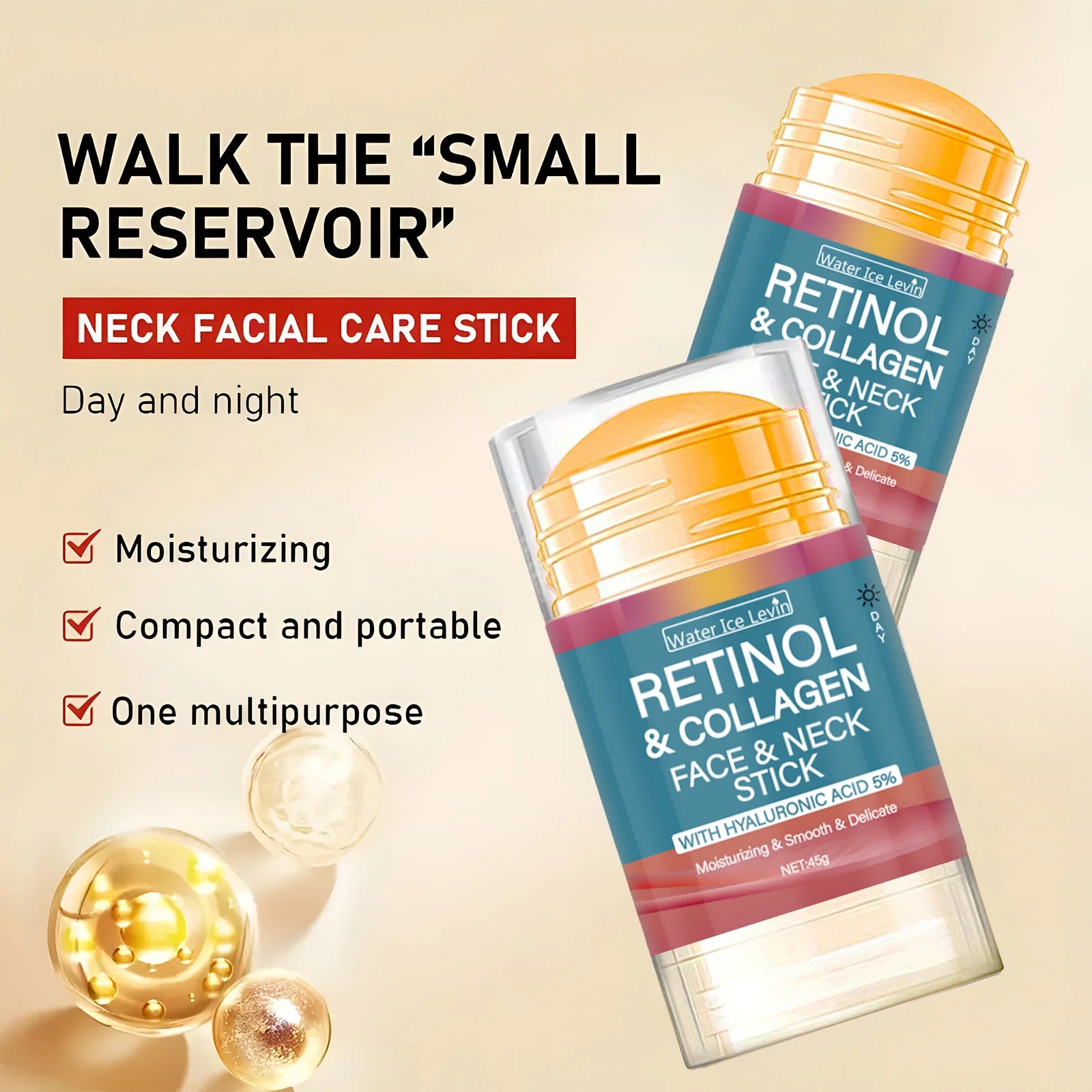 Retinol Lifting Firming Cream Stick Collagen Smooth wrinkles Face Cream For Moisturizer Whitening Brighten Skin Product Qme