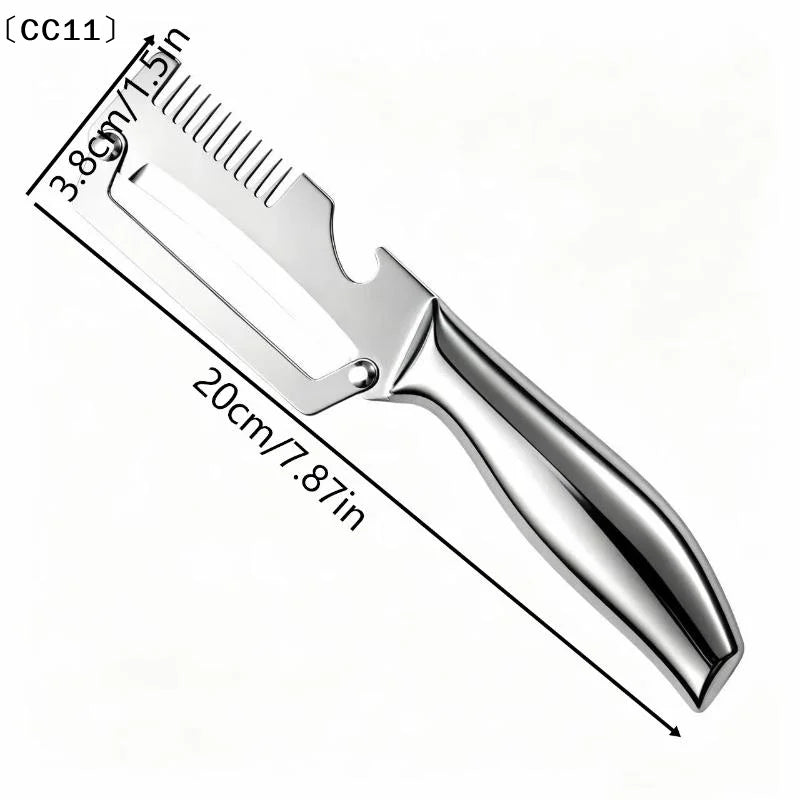 Stainless Steel Peeler Bottle Opener Blade Labor Saving Design Home Qme