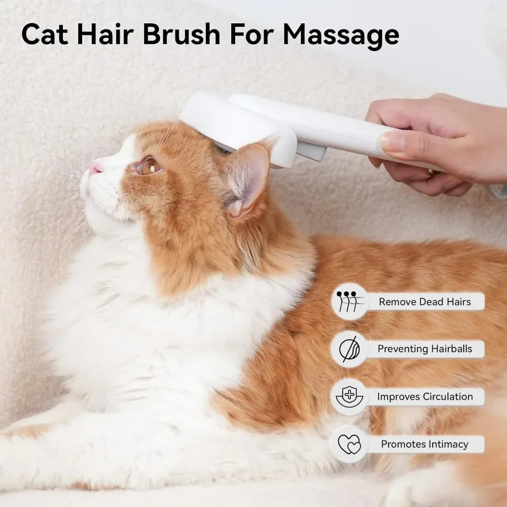 Professional Cat Grooming Brush Deshedding Tool Removes Loose Fur All Qme