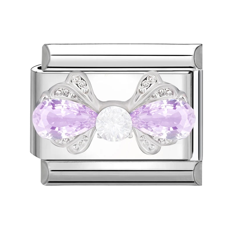 Bright Zircon Multielement Stars Shell Butterflyitalian Charm Links
