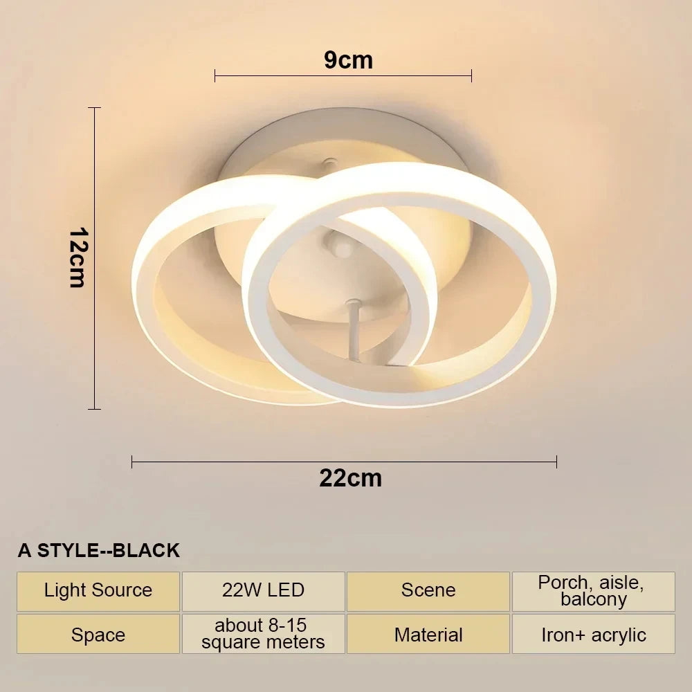 Nordic LED Ceiling Chandeliers Lighting Black White Luxury Dining Living Room Bedroom Island Light Indoor Ceiling Lamp Qme B Tricolor light
