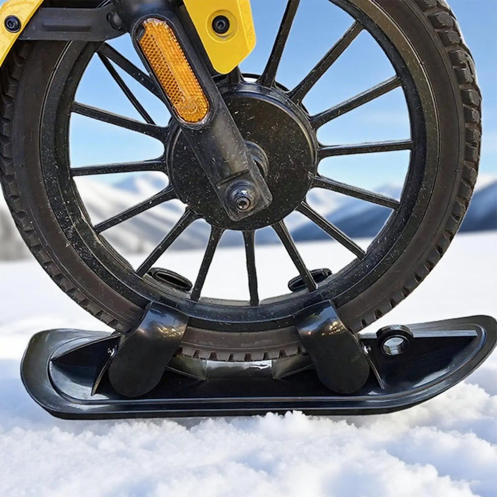 Stroller Skis 2 in 1 Outdoor Winter Snowboards Stroller Skis Glider Snowboards for Cycling Bicycle Jogging Sports Outdoor Paths Qme