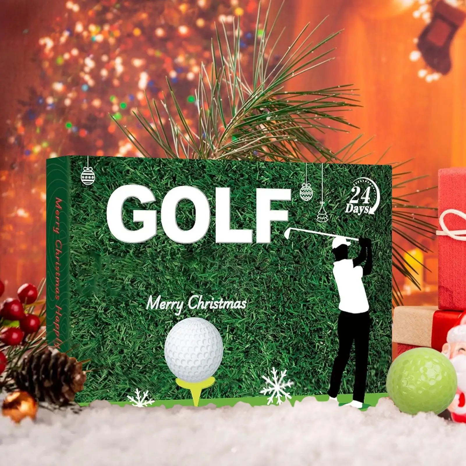 Christmas Countdown 24 Days Golf Accessories Christmas Holiday Countdown For Women Men Teens Boys Girls Father Husband Boyfriend Qme