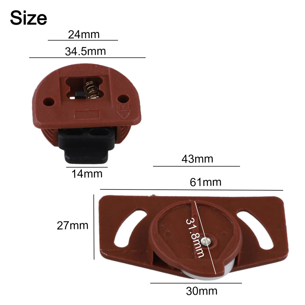 4/8 Pair Wardrobe Sliding Door Pulley Wheel Runner Closet Moving Bottom Roller Furniture Wardrobe Roller Door Hardware Qme