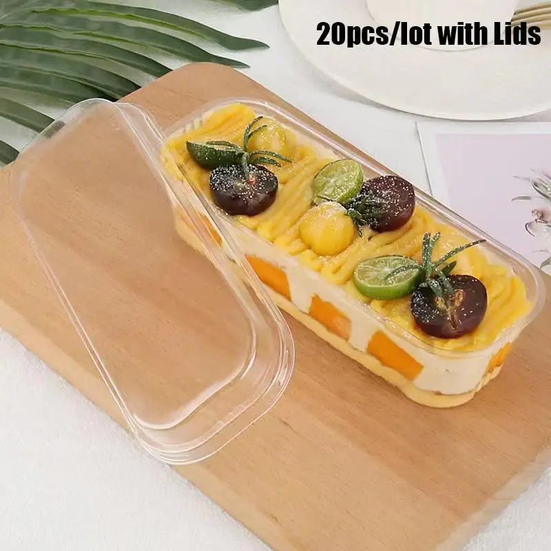 10 20 Mini Loaf Deli Dessert Container Desserts Cups Cake Box Qme 20pcs