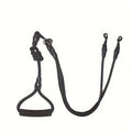 Nylon double ended dog leash with cushioned handle, 360 ° rotatable detachable pet leash, suitable for medium and large dogs Qme black