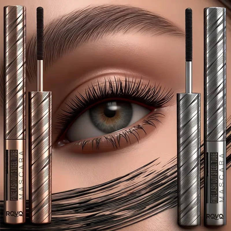 Waterproof Steel Tube Mascara Black Brown Lengthening Curling Qme