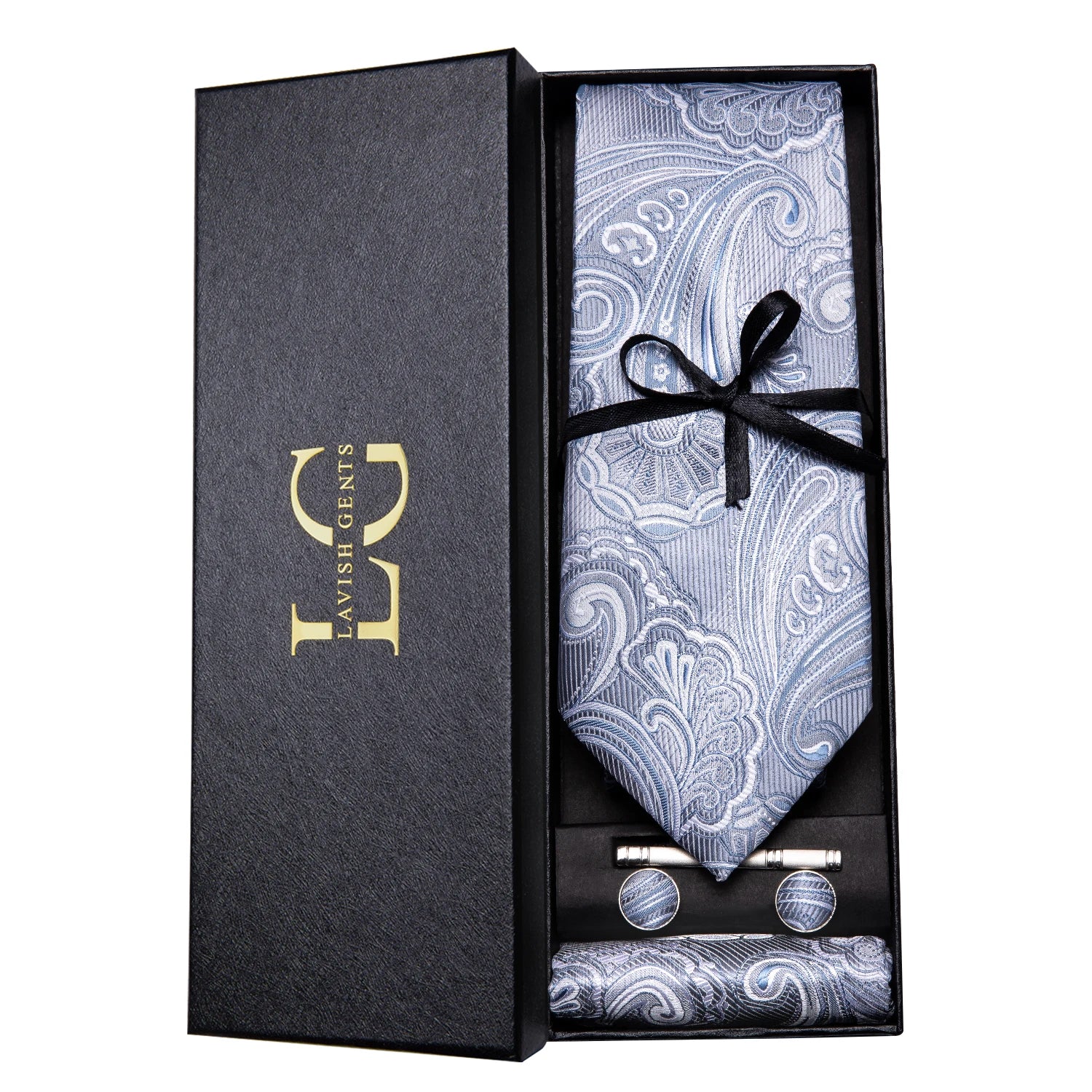 Hi-tie Luxury Box Classic Paisley Teal Green Necktie Gentle Men's Tie Qme N-3242-SMT-02
