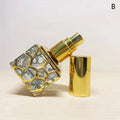 Cube Gold Glass Bottle Empty Cosmetic Containers Travel Portable Qme B