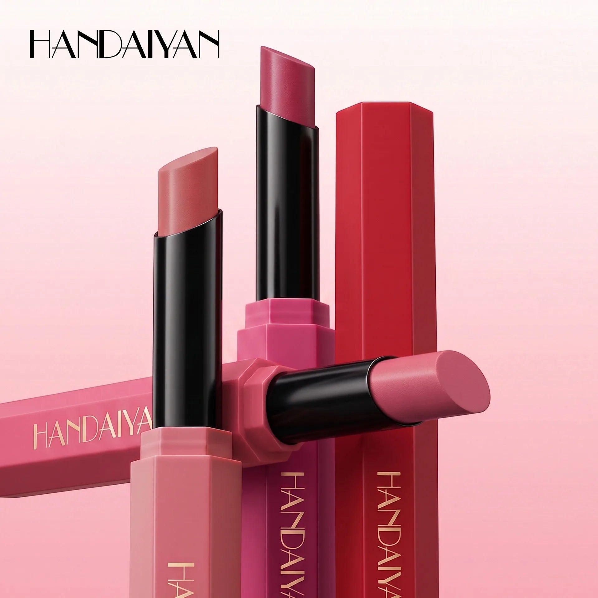 Sparkling Grapefruit Lipstick Non Fading Waterproof Long Lasting Moisturizing LipGloss Creamy Smooth Highly Pigmented Lip Makeup Qme