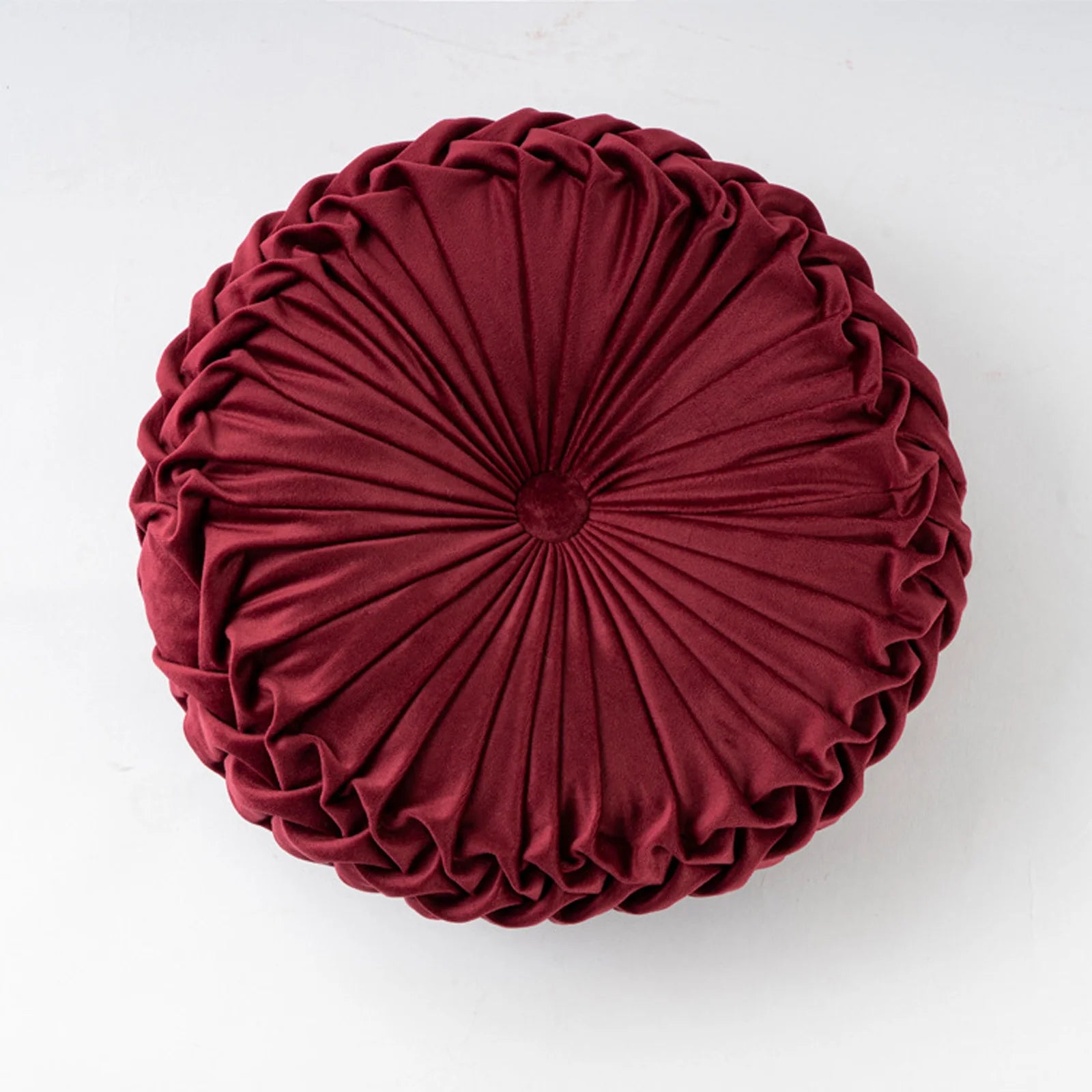 35cm Round Shaped Pillow Solid Color Drifting Window Tatami Cushion Thickened Soft and Comfortable Chair Cushion Home Sofa Decor Qme Other Wine