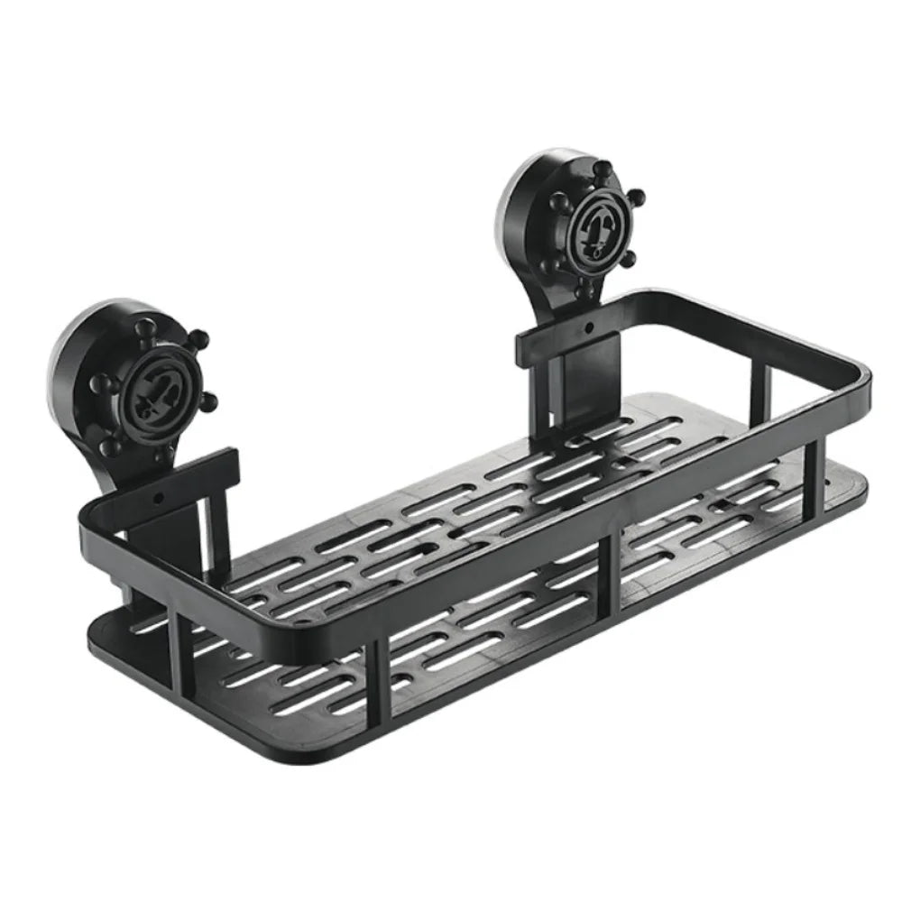 Bathroom Storage Rack Non Perforated Wall Mounted Toilet Toiletries Storage Suction Cup Style Storage Bracket Household Items Qme 1pcs A