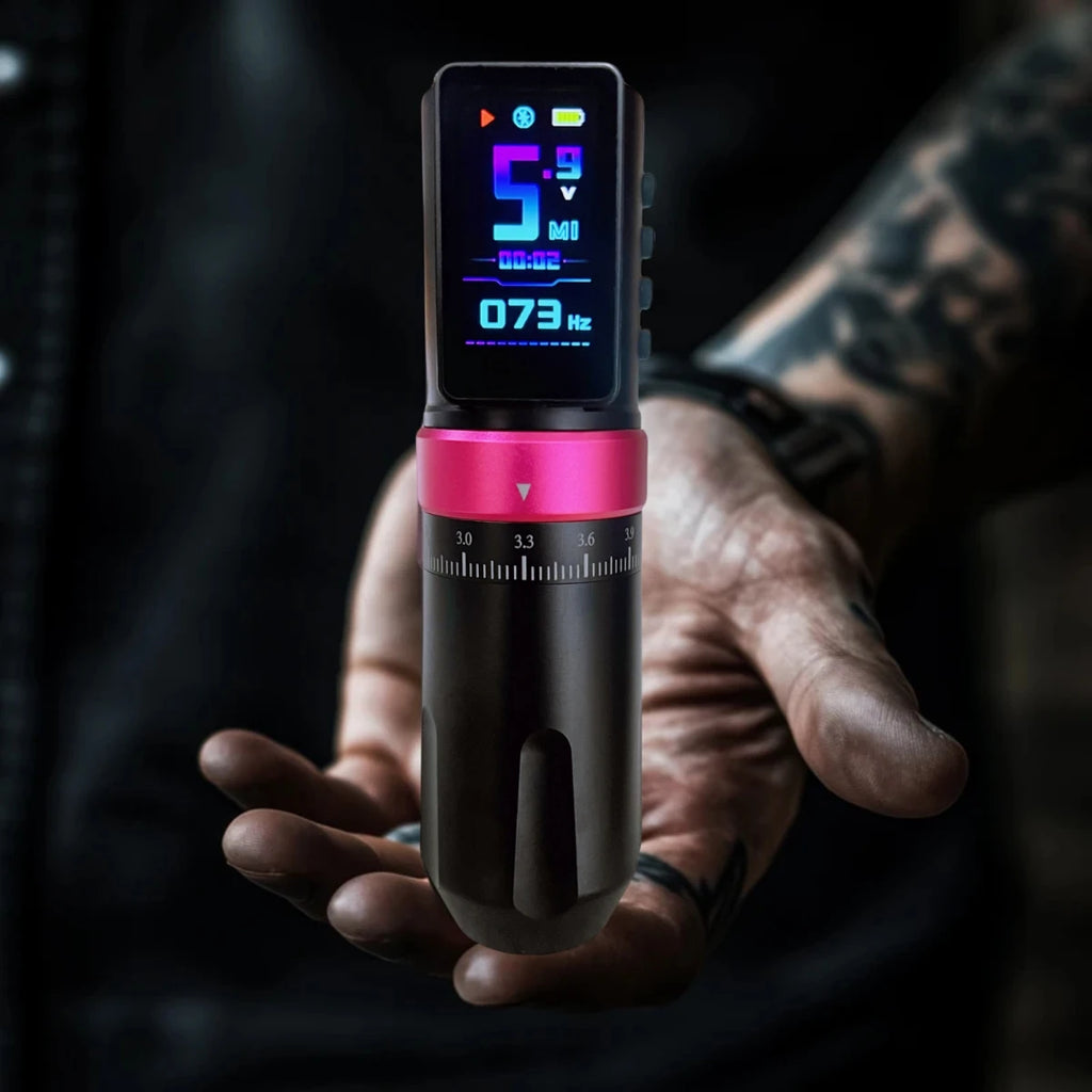 Brand New TANG Wireless Tattoo Machine Pen Adjustable Stroke 2.4-4.2mm Customized Motor For Dot work Tattoo Makeup Pen Supply Qme