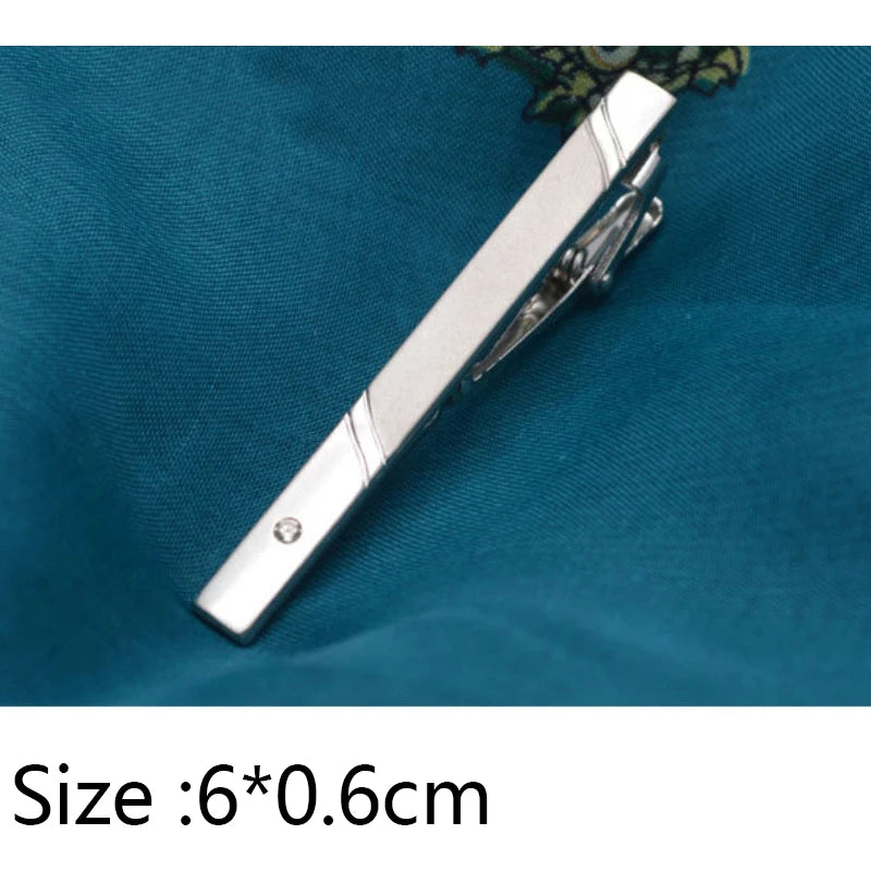 Tie Clip Men Metal Copper Simple Bar Clasp Practical Necktie Qme D4