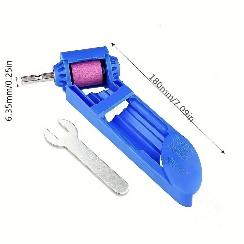 1set Diamond bit sharpener, fixed angle rotary bit polishing tool, plastic body, corundum abrasive Qme